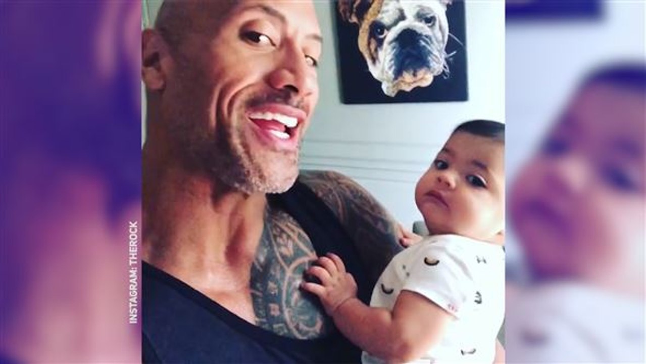 Hier zeigt uns dwayne 'the rock' johnson seine weiche seite