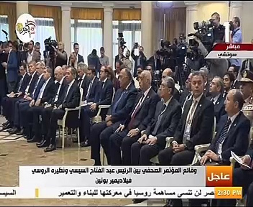 السيسي وبوتين يوقعان على اتفاقية الشراكة والتعاون الاستراتيجى بين البلدين