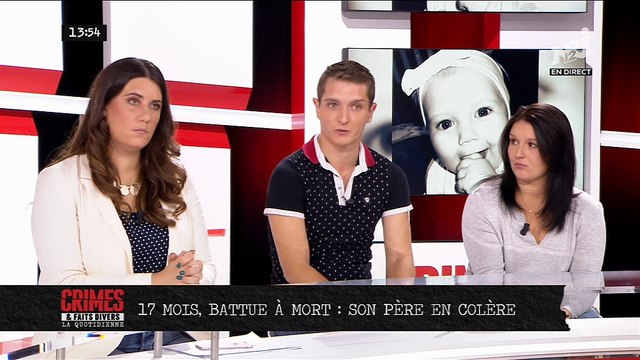 Le témoignage bouleversant d'un jeune papa en larmes ce midi dans Crimes et faits divers sur NRJ 12