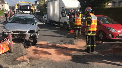 Accident : la voiture d’une nonagénaire sur le toit
