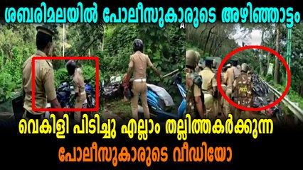 ശബരിമലയില്‍ പോലീസിന്റെ വിളയാട്ടം