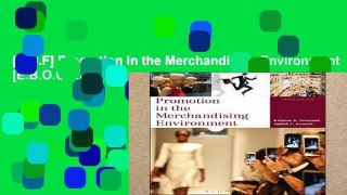[P.D.F] Promotion in the Merchandising Environment [E.B.O.O.K]