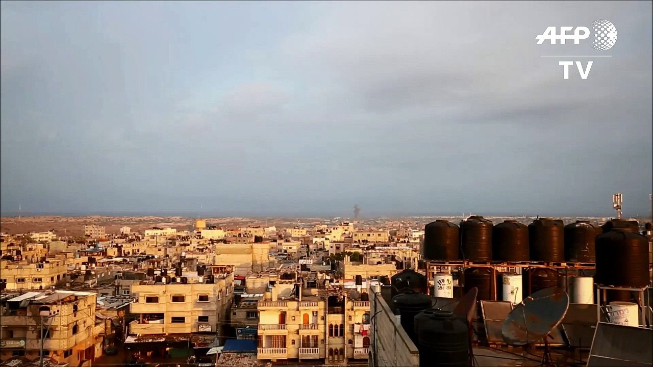 Israel ataca Gaza en represalia a disparo de cohetes