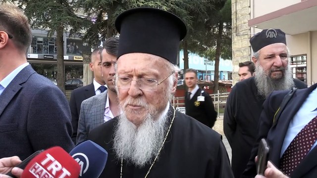 Fener Rum Patriği Bartholomeos Sinop'ta