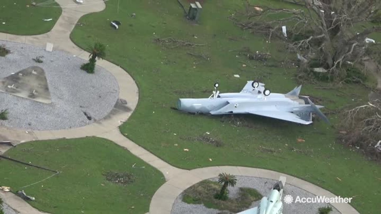 Tyndall Air Force base torn to shreds by Hurricane Michael