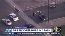 DPS trooper hurt in crash near US-60