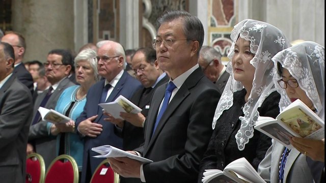 [현장영상] 문 대통령, '한반도 평화 위한 특별 미사' 참석 / YTN