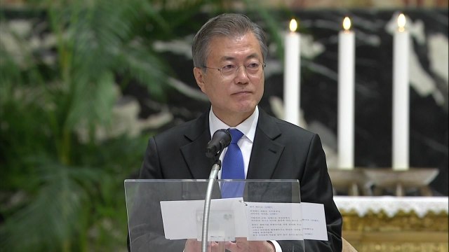 [현장영상] 문재인 대통령, 한반도 평화를 위한 특별미사 기념사 / YTN