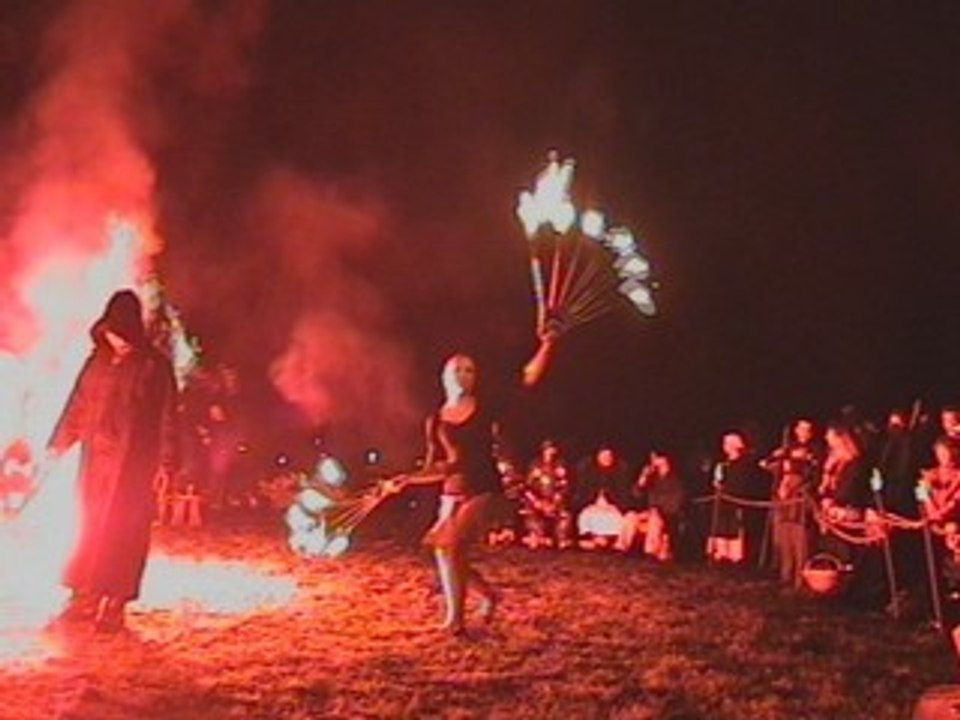 Feuershow vom hexenbad