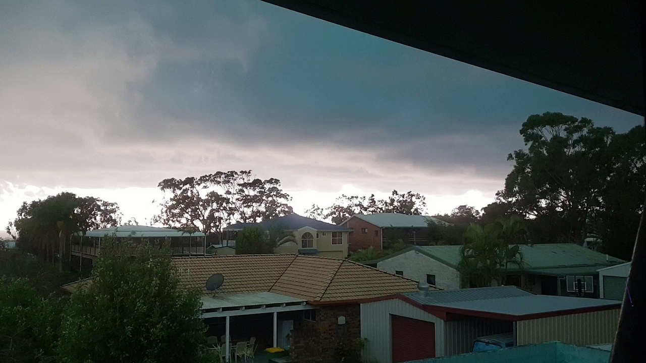 Supercell Storm Moves in Fast