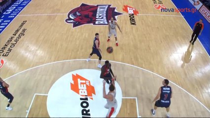 Vassilis Spanoulis AMAZING pass ends in Nikola Milutinov And-one  - 17.10.2018 [HD]