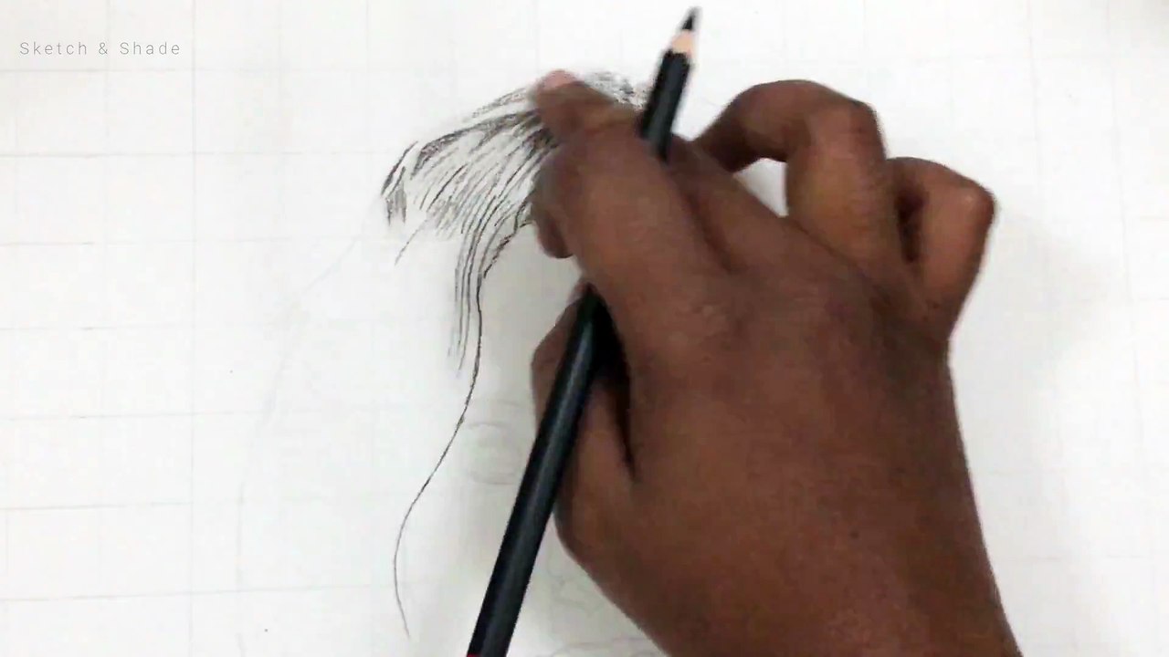 Captain Marvel Brie Larson pencil drawing time-lapse