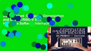Best product  Computer Organization and Design RISC-V Edition: The Hardware Software Interface