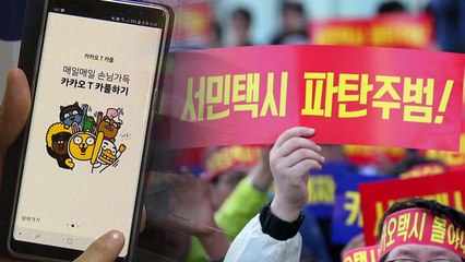 '카카오 카풀' 반발...택시 운행 중단 / YTN