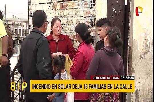 Cercado de Lima: damnificados de incendio en solar piden ayuda