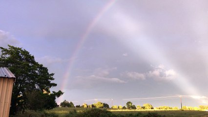 Sun Rays and Rainbows Create Beautiful Combination