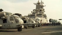 وصول أكبر قطعة بحرية عسكرية أميركية إلى ميناء الدوحة
