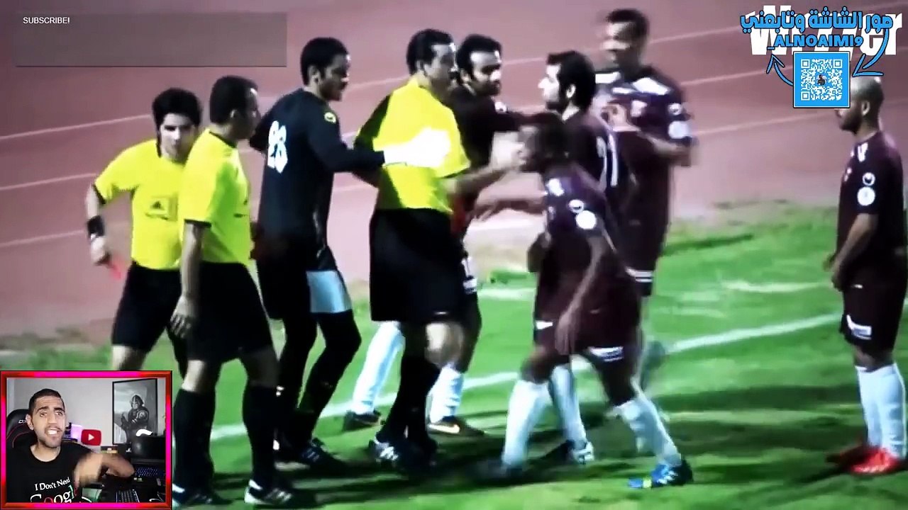 اقوى مضاربات " لاعبين كرة القدم ضد الحكام "  - ههههههههههههههههههه !!!