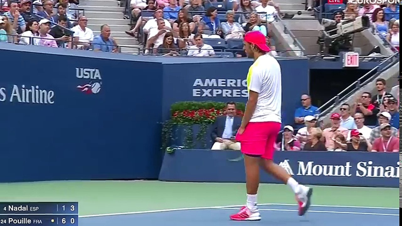 Rafael Nadal vs Lucas Pouille - US Open 2016 R16 [Highlights HD]