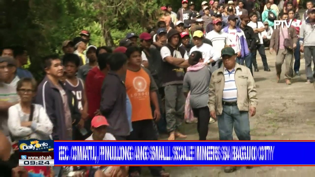 DENR Sec. Cimatu, pinulong ang small scale miners sa Baguio City
