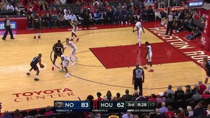 Clint Capela skies for the big oop in the third quarter