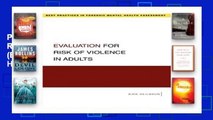 Popular Evaluation for Risk of Violence in Adults (Best Practice in Forensic Mental Health