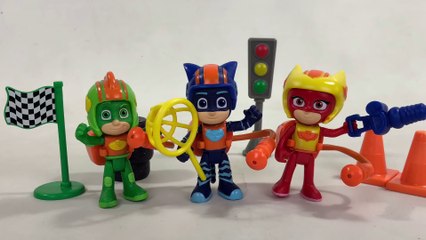  PJ Masks Race into the Night Catboy Gekko and Owlette || Keith's Toy Box