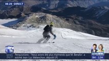 La neige est arrivée à Tignes, il est déjà possible de skier sur le glacier de la Grande Motte