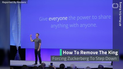 Influential Facebook Shareholders Aim To Remove Zuckerberg As Chairman