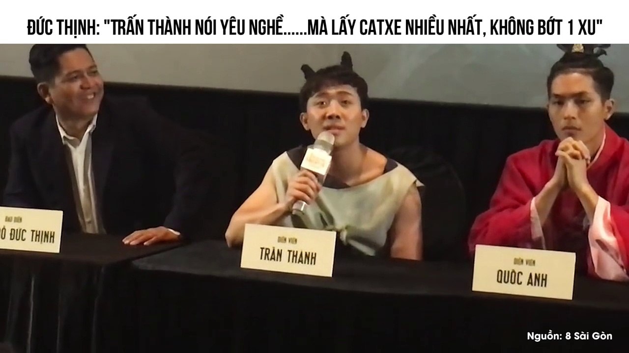 Đức Thịnh: "Trấn Thành nói yêu nghề......mà lấy catxe nhiều nhất, không bớt 1 xu"