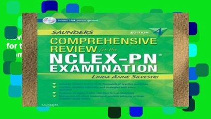 Review  Saunders Comprehensive Review for the NCLEX-PN Examination (Saunders Comprehensive Review