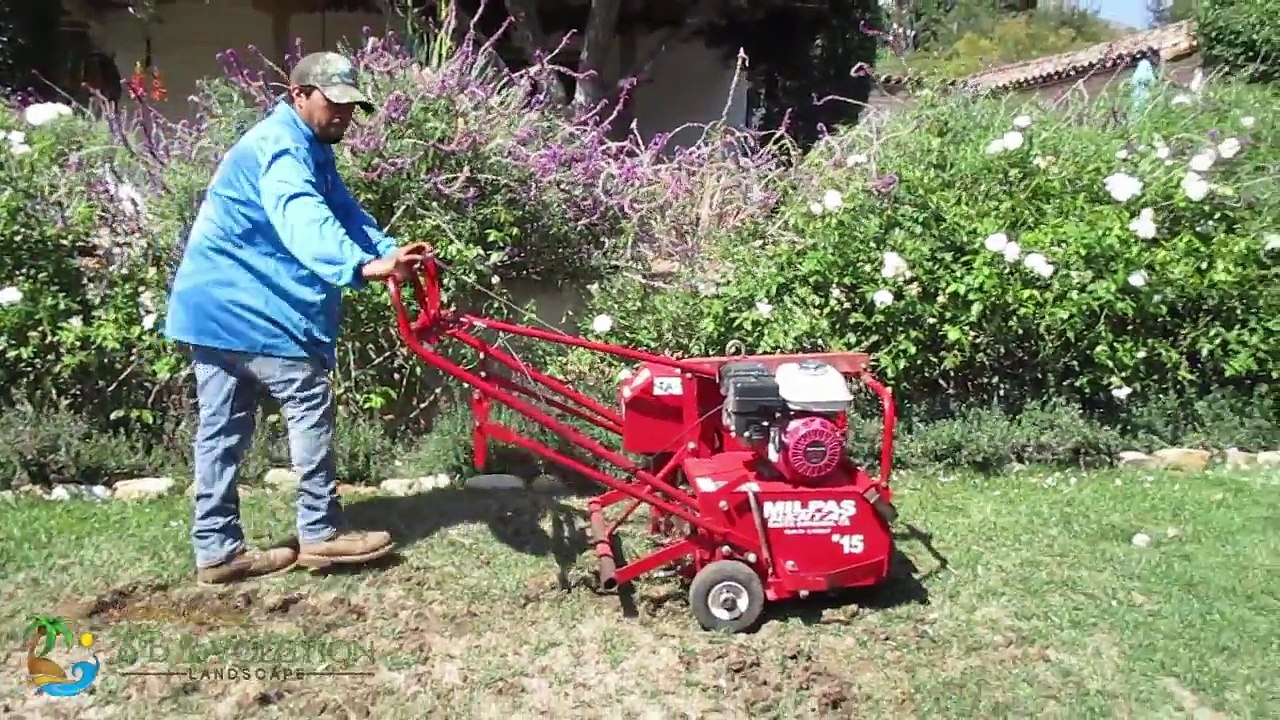 Aeration Lawn Care in progress-SB Evolution Landscape