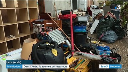 Inondations dans l'Aude : les sinistrés comptent sur les assurances