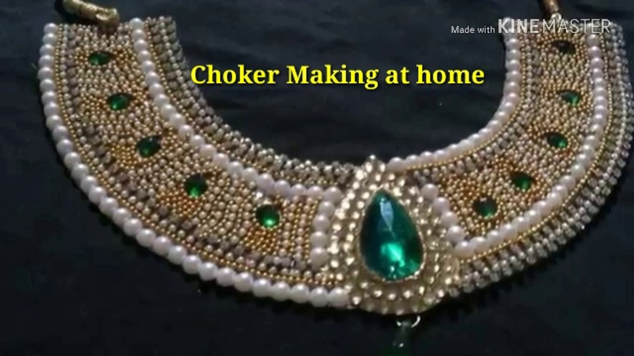 choker necklace making at home