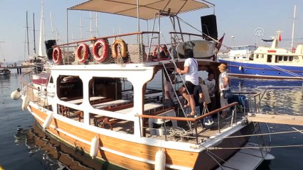 Kruvaziyerle gelip, guletle geziyorlar - MUĞLA