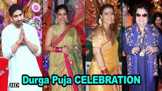 Kajol, Sumona, Ayan CELEBRATE Durga Puja with Bappi Lahiri