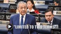 Mahathir announces term limits for posts of PM, MB and chief minister