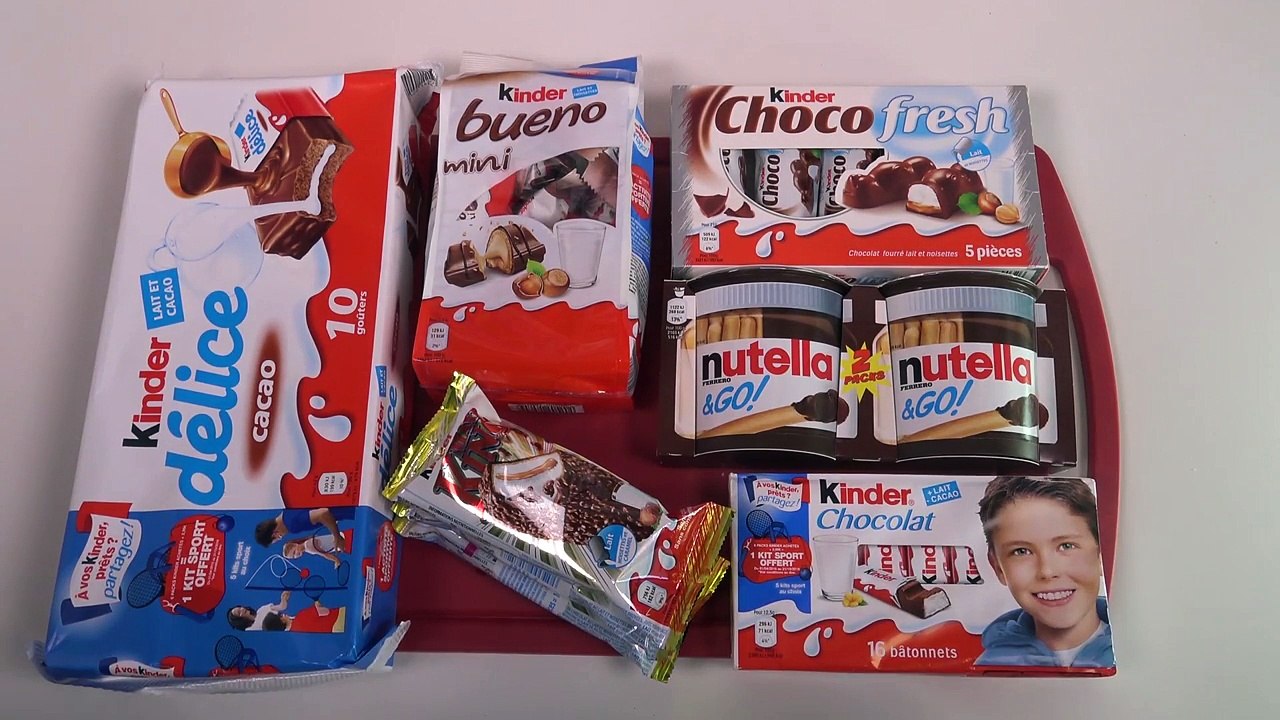[KINDER] Délice, Choco Fresh, Maxi King, Mini Duplo, Nutella & Go - Studio Bubble Tea Food unboxing