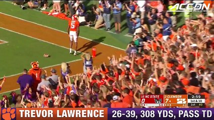 Clemson QB Trevor Lawrence Shines In Win Over No. 16 NC State