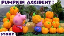 Peppa Pig Full Episode Halloween Pumpkin Accident - A Spooky Toy Story with Peppa, George, and Play Doh Pumpkins
