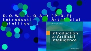 D.O.W.N.L.O.A.D [P.D.F] Introduction to Artificial Intelligence [E.B.O.O.K]