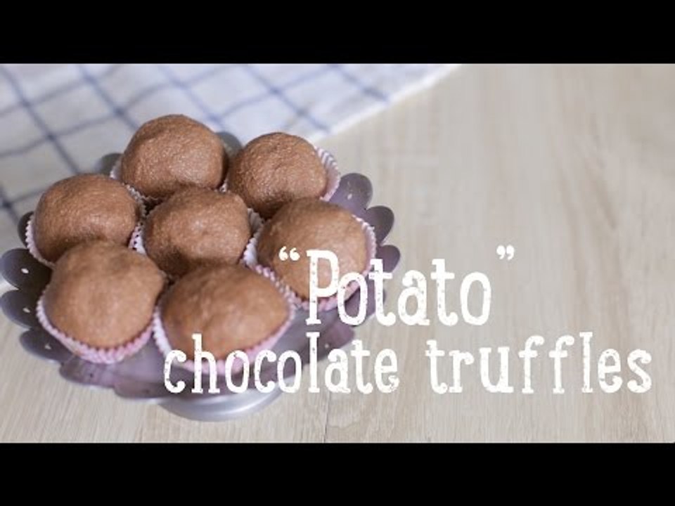 'Potato' chocolate truffles