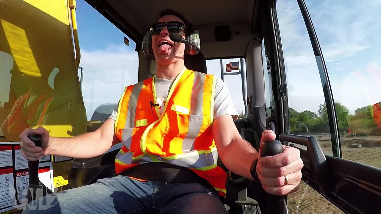 Giant Stress Ball vs. Construction Equipment Will It Stretch
