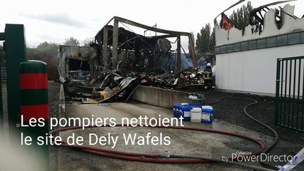 Incendie chez Dely Wafels : sur le site de l'entreprise, il ne reste plus que des décombres