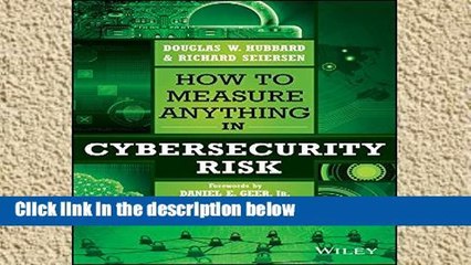 Review  How to Measure Anything in Cybersecurity Risk