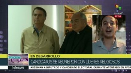 Télécharger la video: Candidatos brasileños se reúnen con sectores religiosos