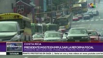 Gobierno de Costa Rica sigue impulsando plan de reforma fiscal