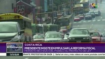 Gobierno de Costa Rica sigue impulsando plan de reforma fiscal