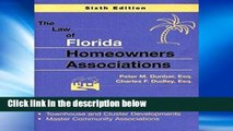 Best product  The Law of Florida Homeowners Associations: Single Family Subdivisions, Townhouse