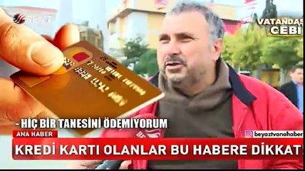 Kredi kartı olanlar bu habere dikkat